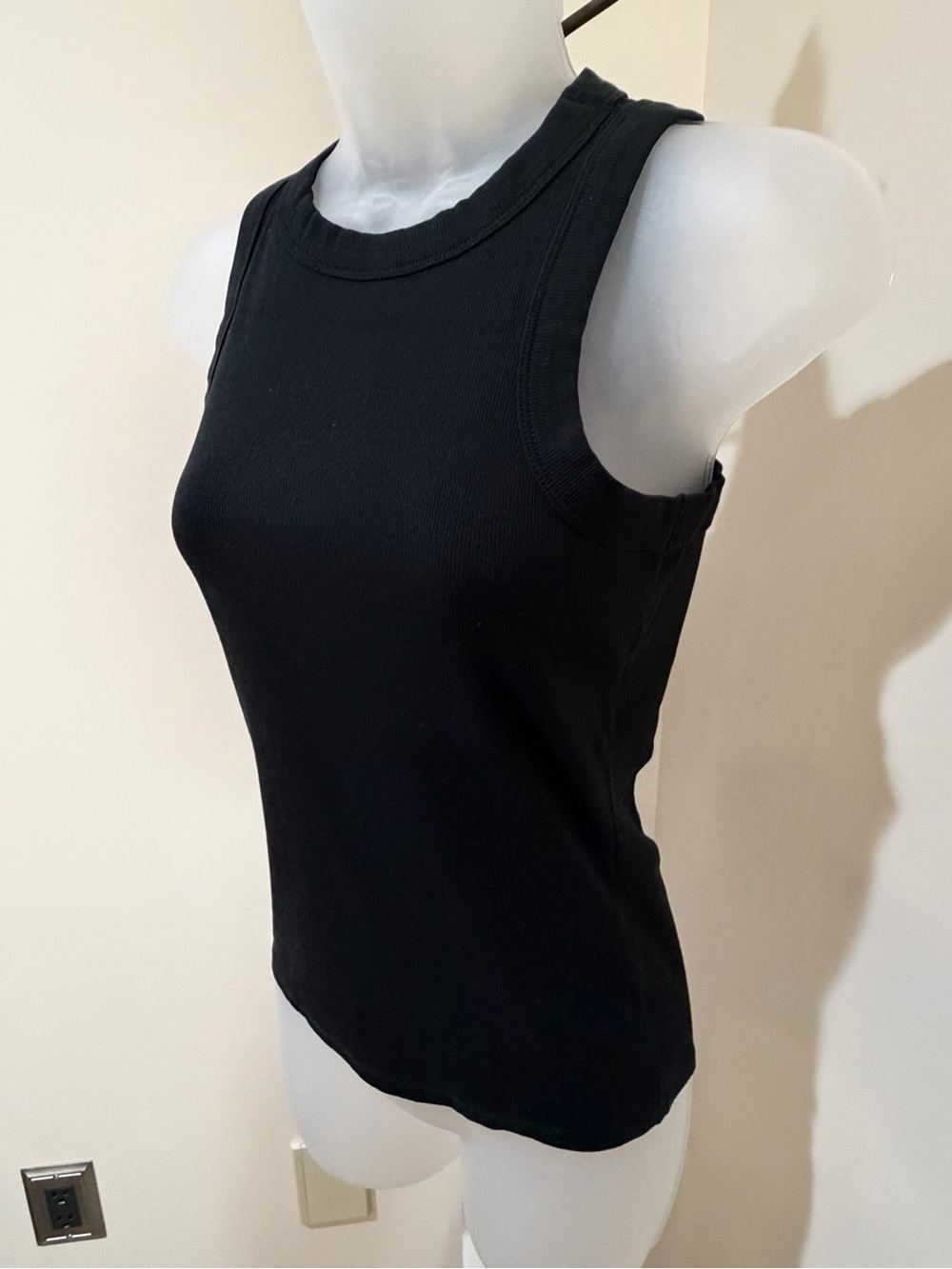NEW MADEWELL ESSENTIAL TANK TOP UTILITY RIBBED SIZE XS IN BLACK - Picture 5 of 13